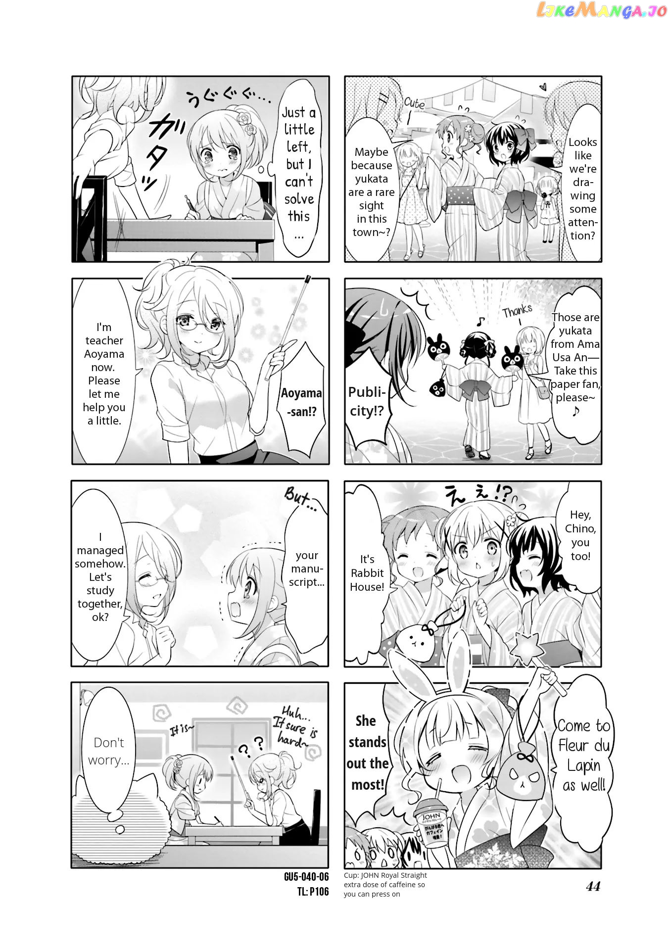 Gochuumon wa Usagi Desu ka? chapter 52 - page 6