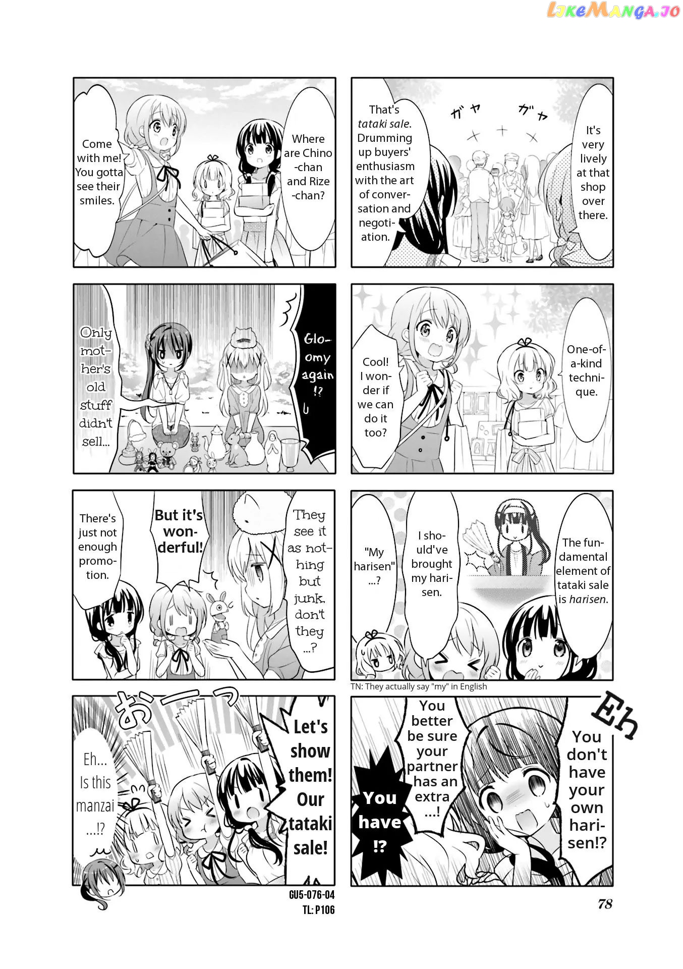 Gochuumon wa Usagi Desu ka? chapter 56 - page 4