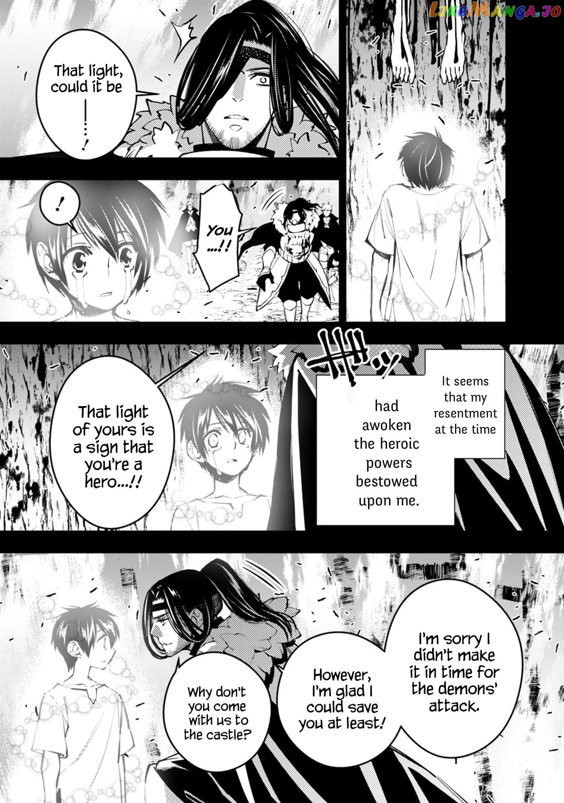 Fukushuu o Koinegau Saikyou Yuusha wa, Yami no Chikara de Senmetsu Musou Suru chapter 9 - page 7