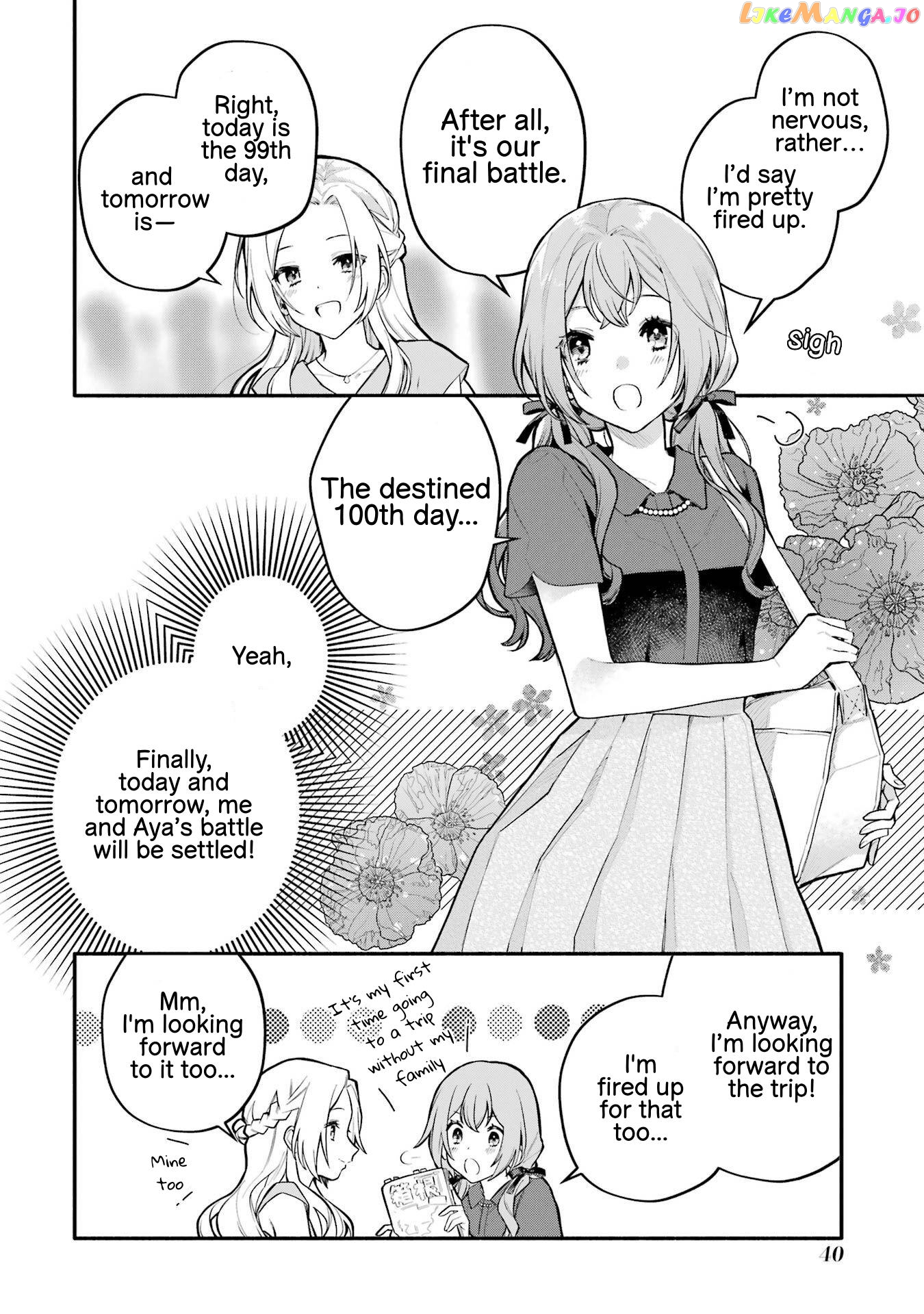 A Yuri Story About A Girl Who Insists “it’s Impossible For Two Girls To Get Together” Completely Falling Within 100 Days chapter 12 - page 3