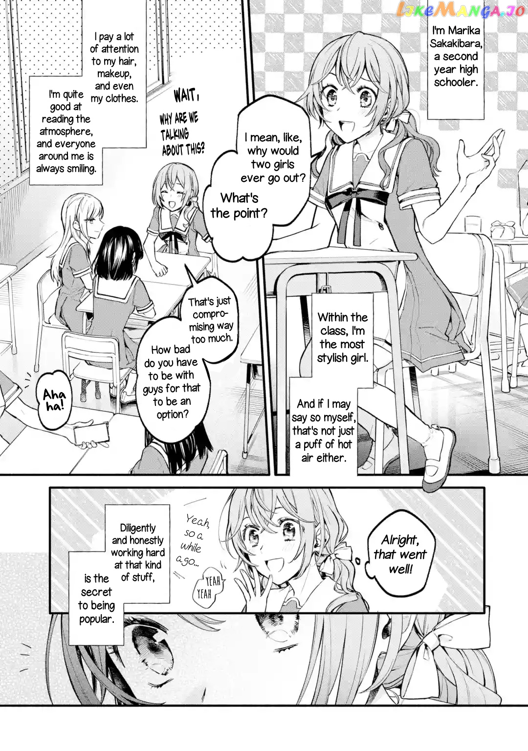 A Yuri Story About A Girl Who Insists “it’s Impossible For Two Girls To Get Together” Completely Falling Within 100 Days chapter 1 - page 4