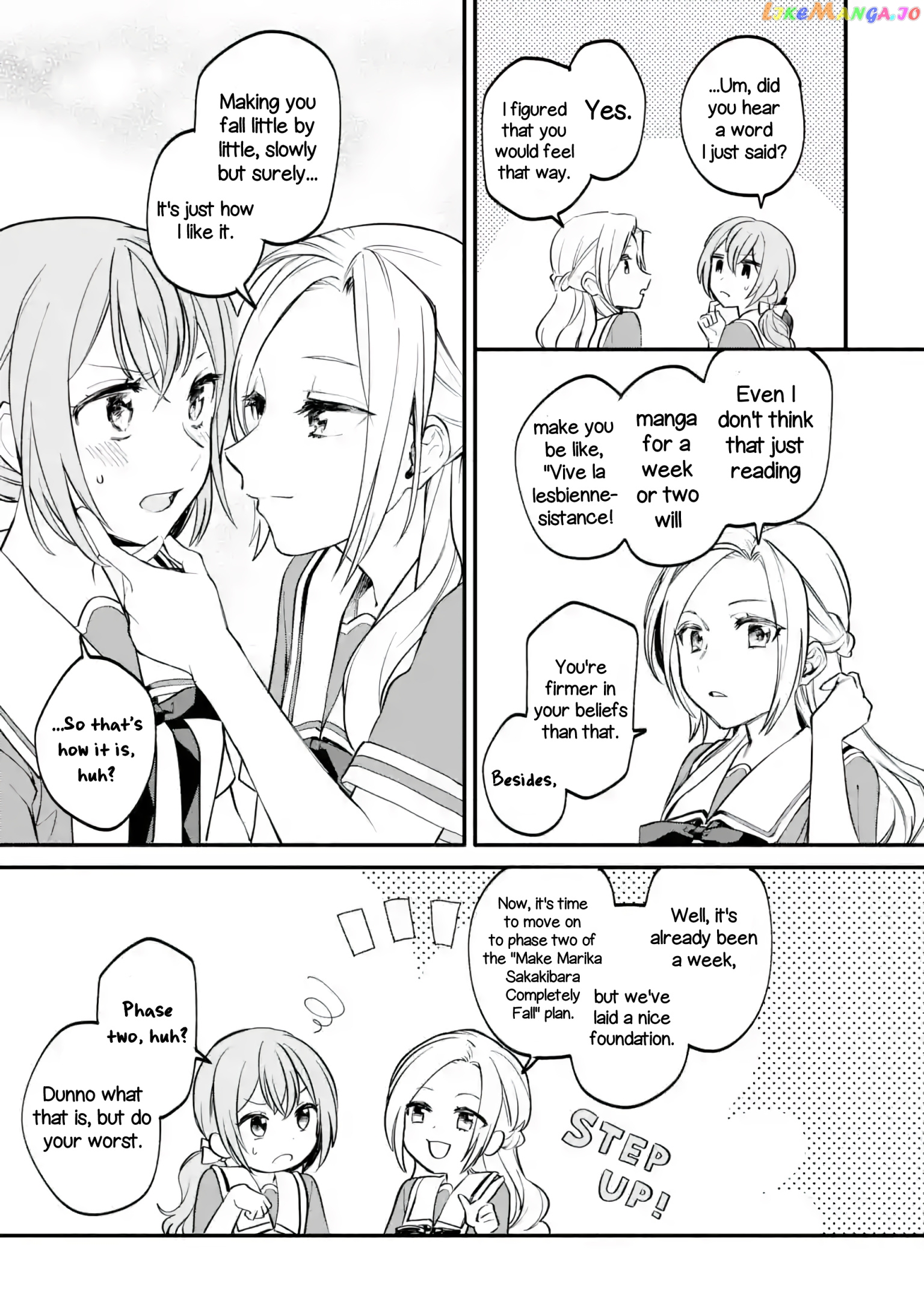 A Yuri Story About A Girl Who Insists “it’s Impossible For Two Girls To Get Together” Completely Falling Within 100 Days chapter 2 - page 21