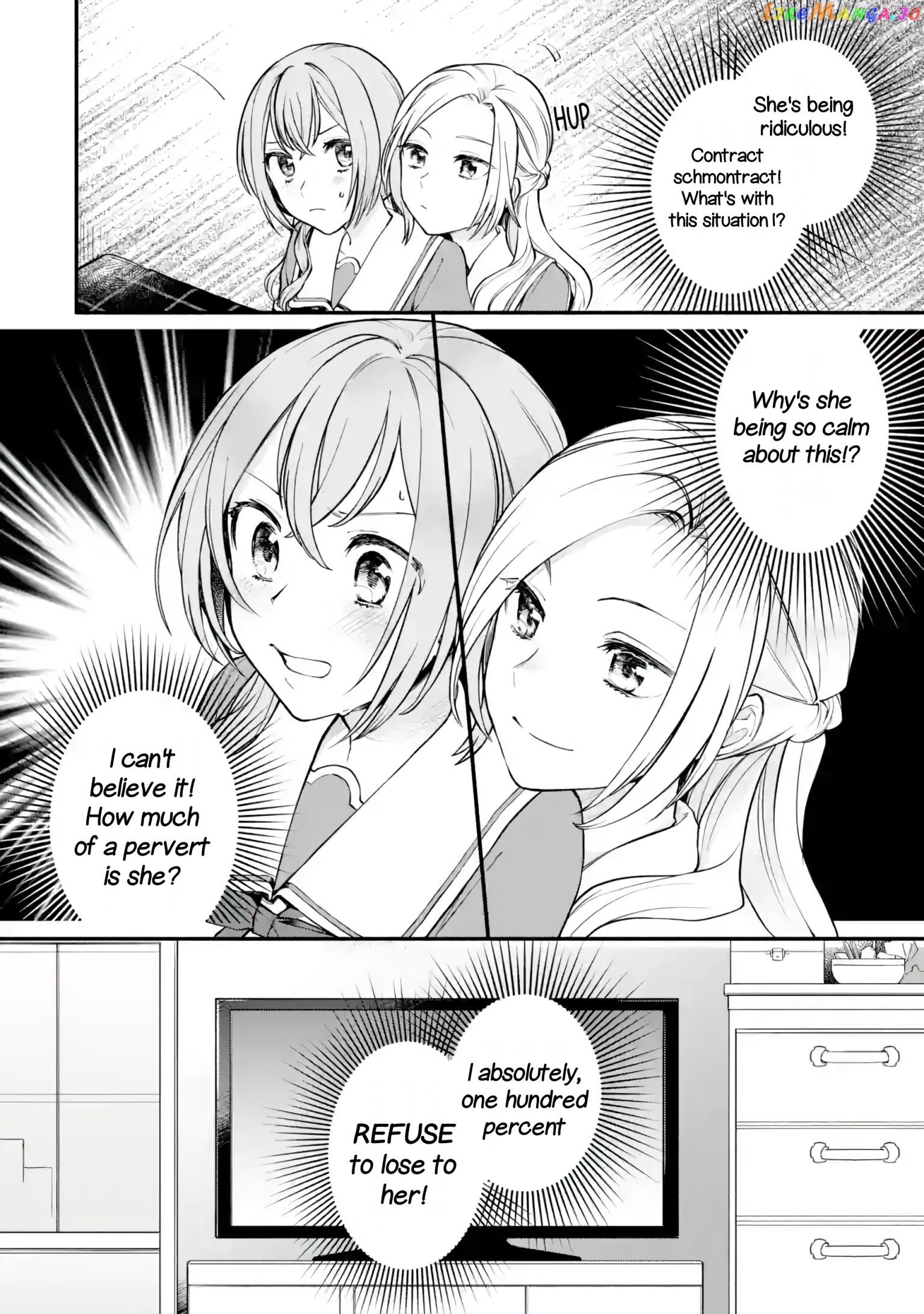 A Yuri Story About A Girl Who Insists “it’s Impossible For Two Girls To Get Together” Completely Falling Within 100 Days chapter 2 - page 34
