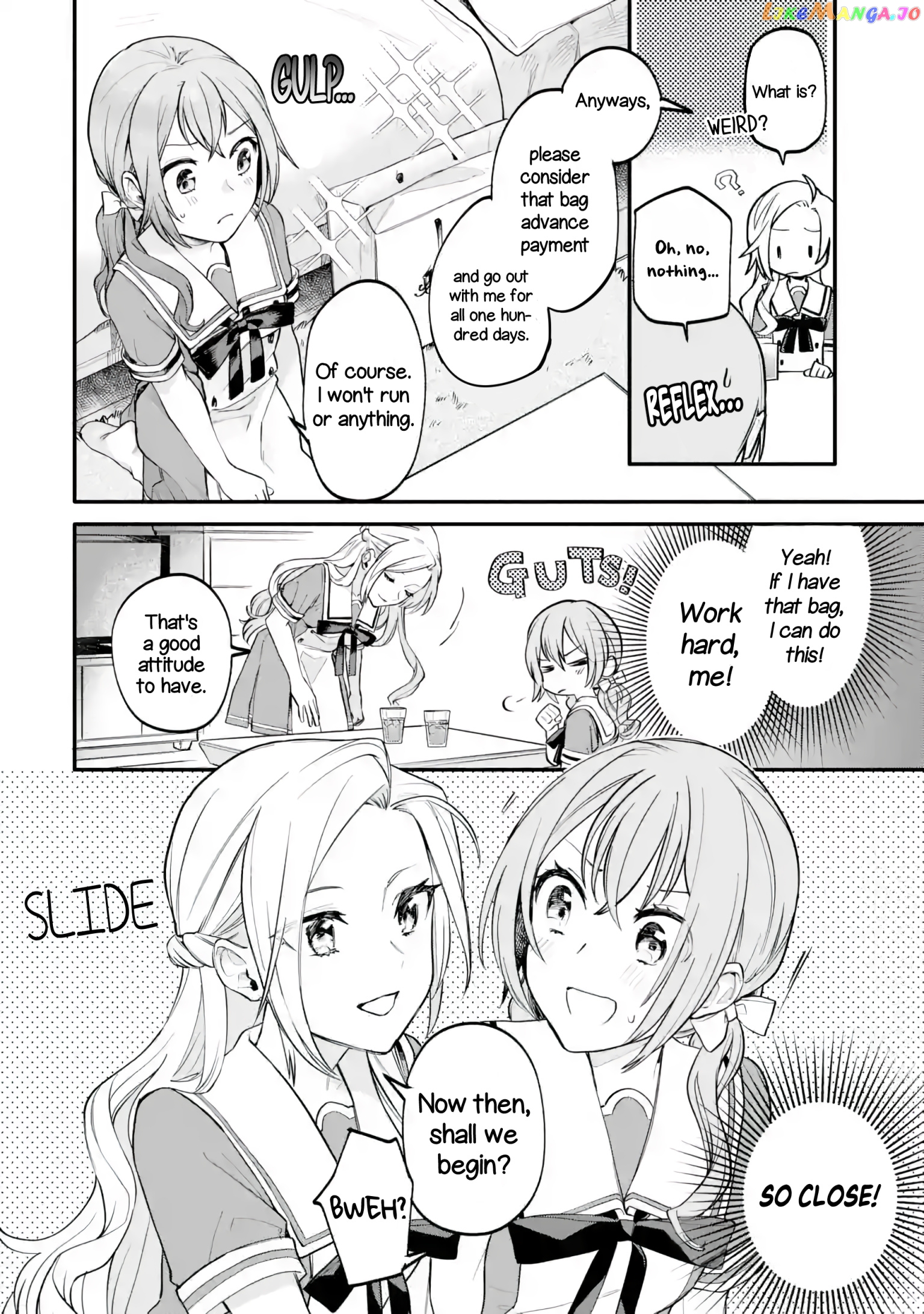 A Yuri Story About A Girl Who Insists “it’s Impossible For Two Girls To Get Together” Completely Falling Within 100 Days chapter 2 - page 4