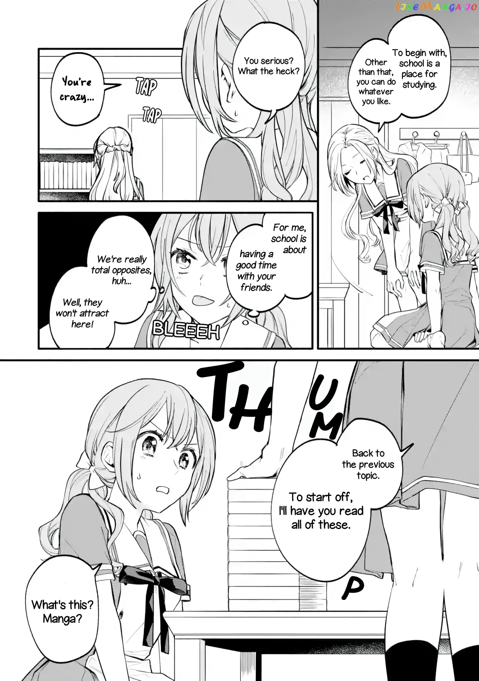 A Yuri Story About A Girl Who Insists “it’s Impossible For Two Girls To Get Together” Completely Falling Within 100 Days chapter 2 - page 8