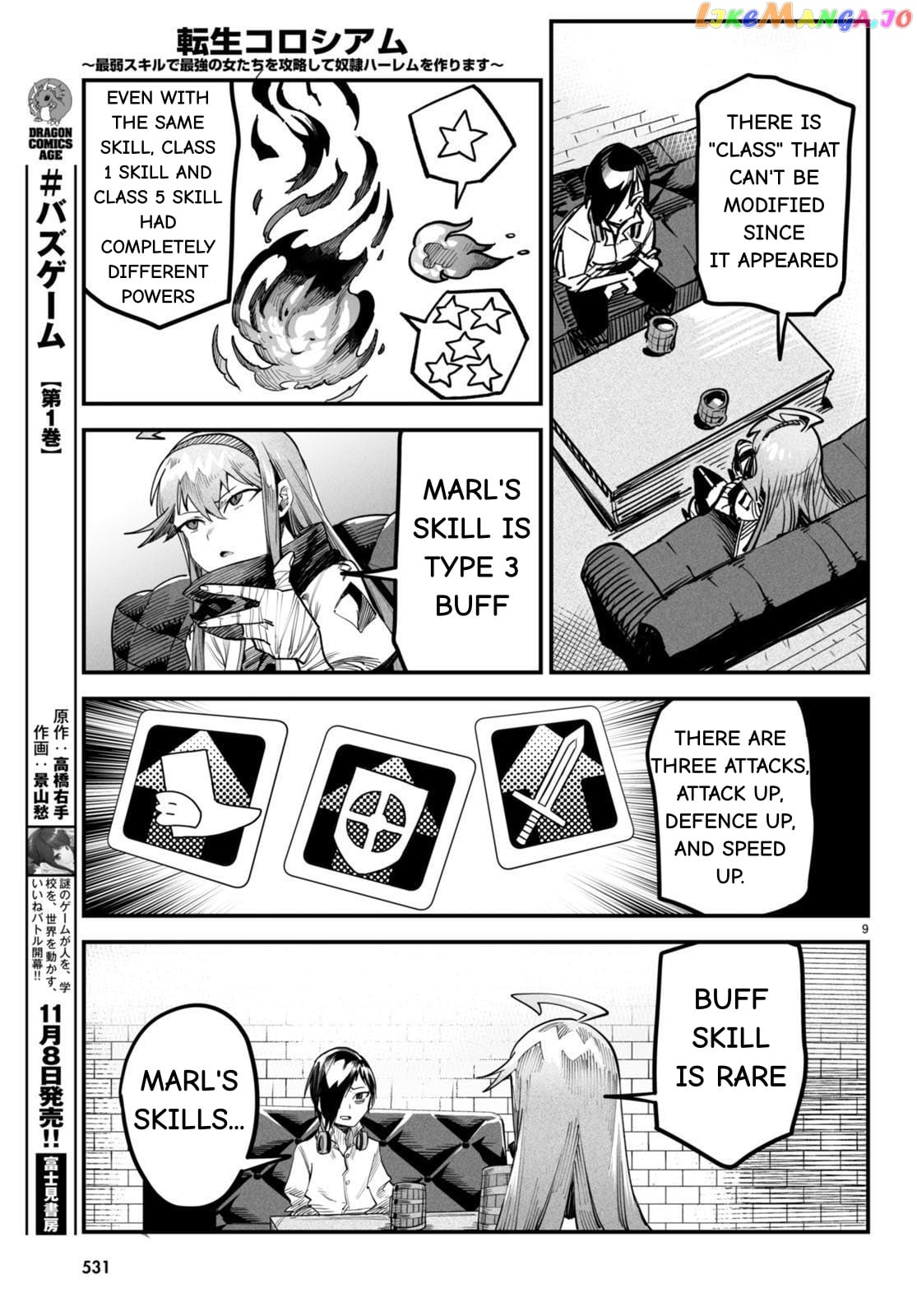 Reincarnation Colosseum – Using The Weakest Skills In Order To Defeat The Strongest Women And Create A Slave Harem chapter 4 - page 9