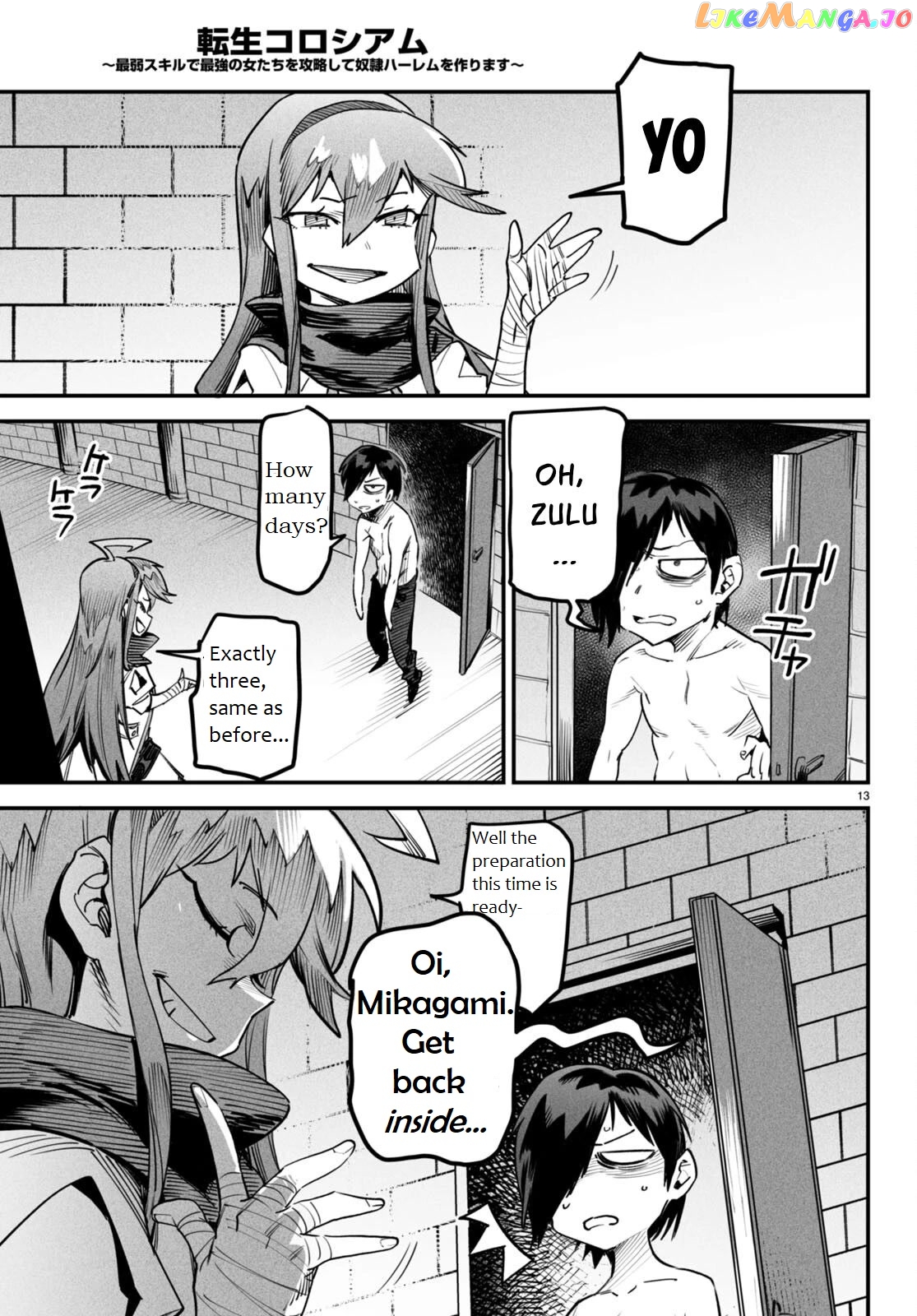 Reincarnation Colosseum – Using The Weakest Skills In Order To Defeat The Strongest Women And Create A Slave Harem chapter 6 - page 14