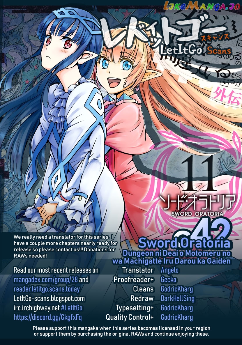 Dungeon Ni Deai O Motomeru No Wa Machigatte Iru Darou Ka Gaiden – Sword Oratoria chapter 42 - page 1
