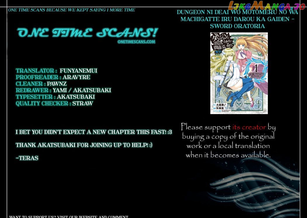Dungeon Ni Deai O Motomeru No Wa Machigatte Iru Darou Ka Gaiden – Sword Oratoria chapter 12 - page 1