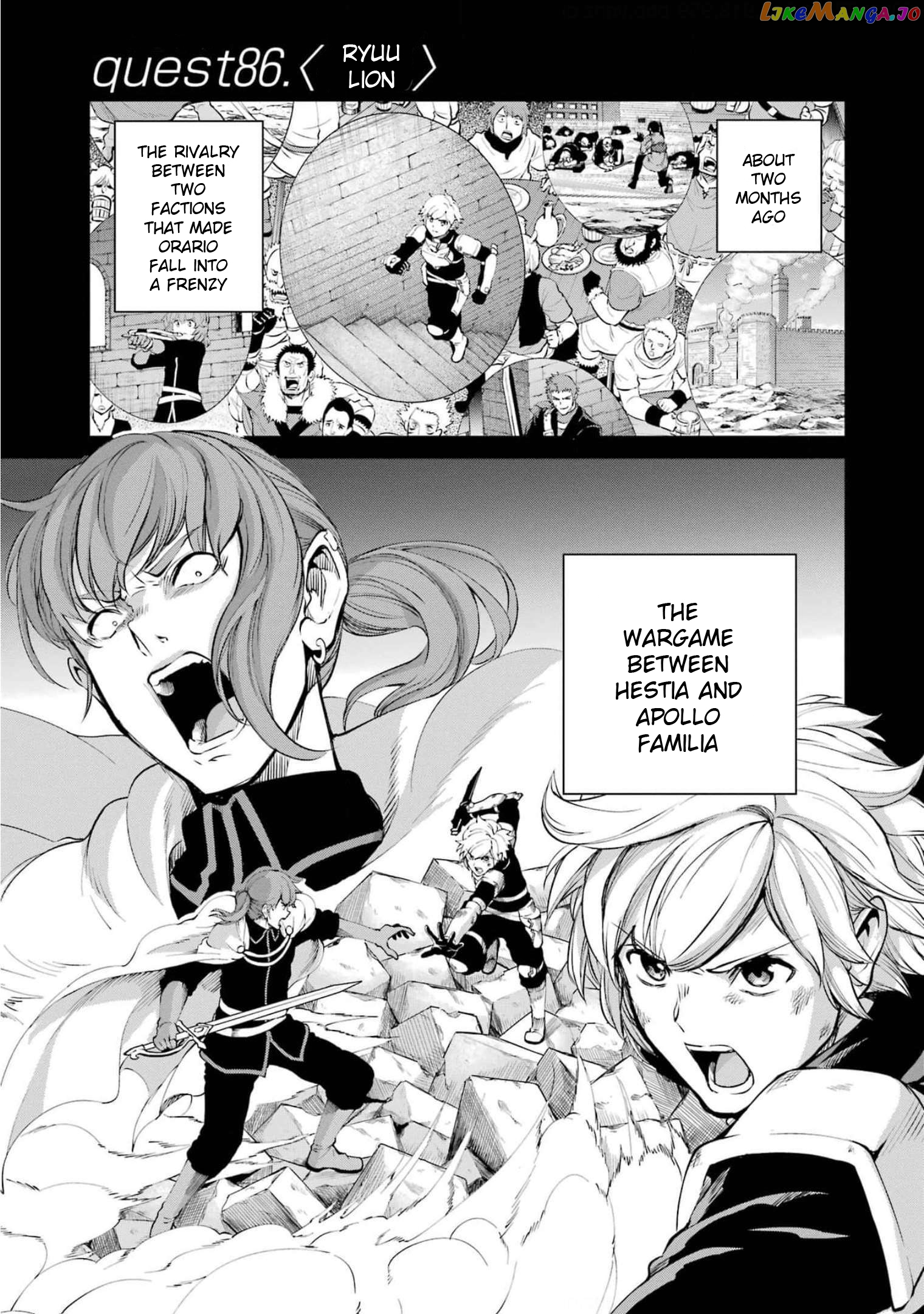 Dungeon Ni Deai O Motomeru No Wa Machigatte Iru Darou Ka Gaiden – Sword Oratoria chapter 86 - page 1