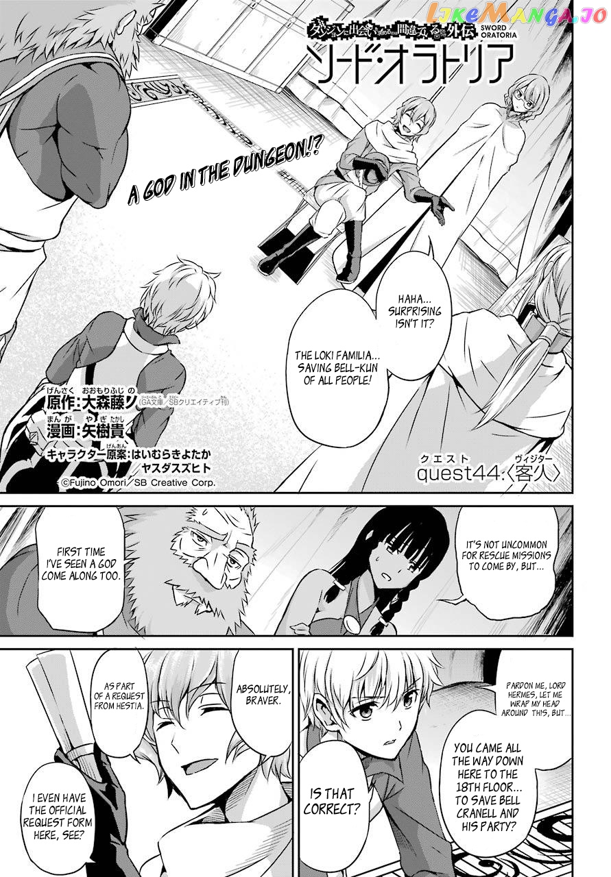 Dungeon Ni Deai O Motomeru No Wa Machigatte Iru Darou Ka Gaiden – Sword Oratoria chapter 44 - page 1
