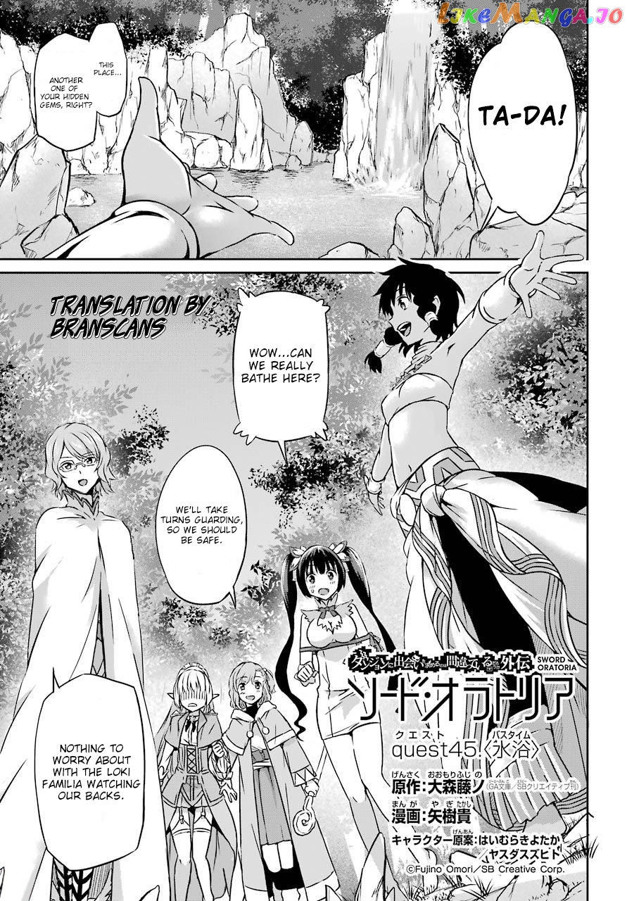 Dungeon Ni Deai O Motomeru No Wa Machigatte Iru Darou Ka Gaiden – Sword Oratoria chapter 45 - page 1
