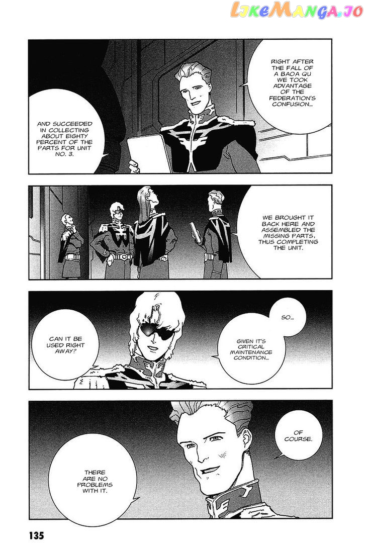 Kidou Senshi Gundam: C.D.A. Wakaki Suisei no Shouzou chapter 33 - page 134