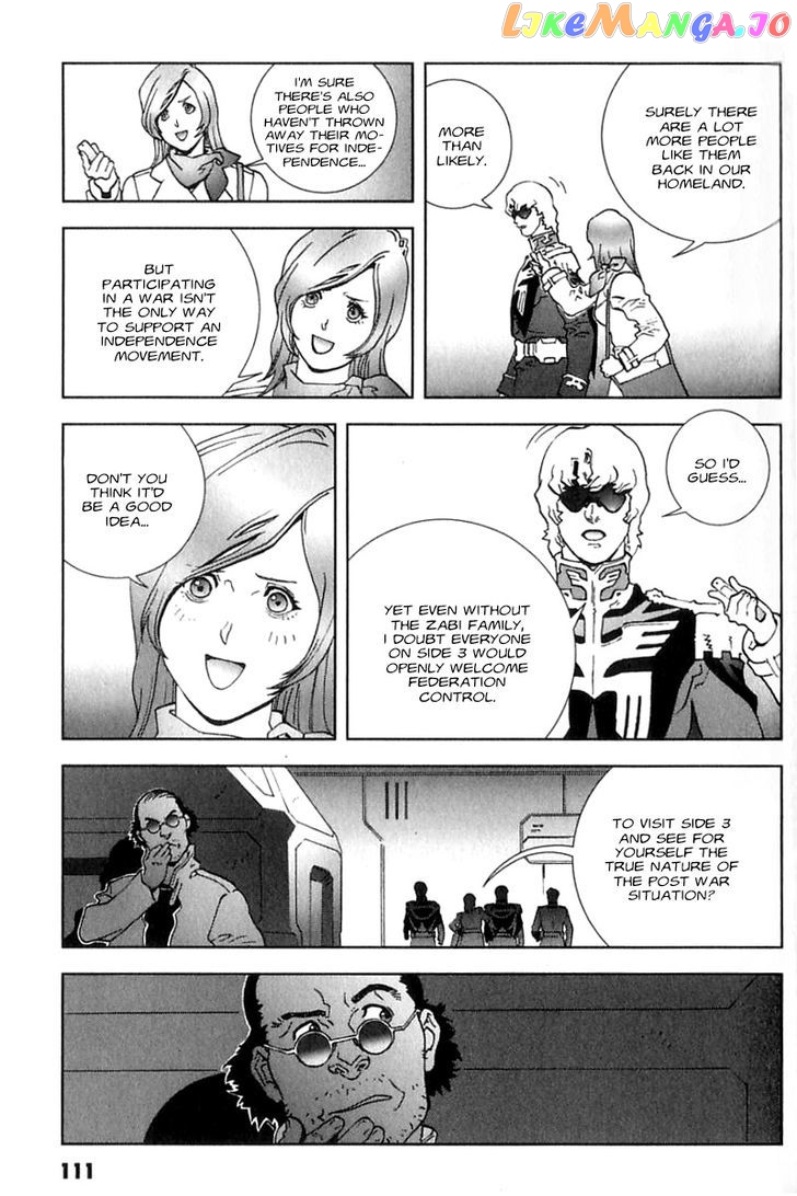 Kidou Senshi Gundam: C.D.A. Wakaki Suisei no Shouzou chapter 23 - page 111