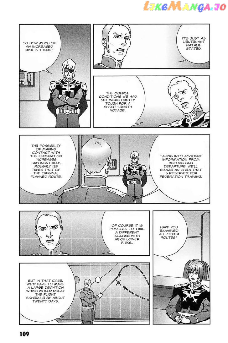 Kidou Senshi Gundam: C.D.A. Wakaki Suisei no Shouzou chapter 28 - page 109