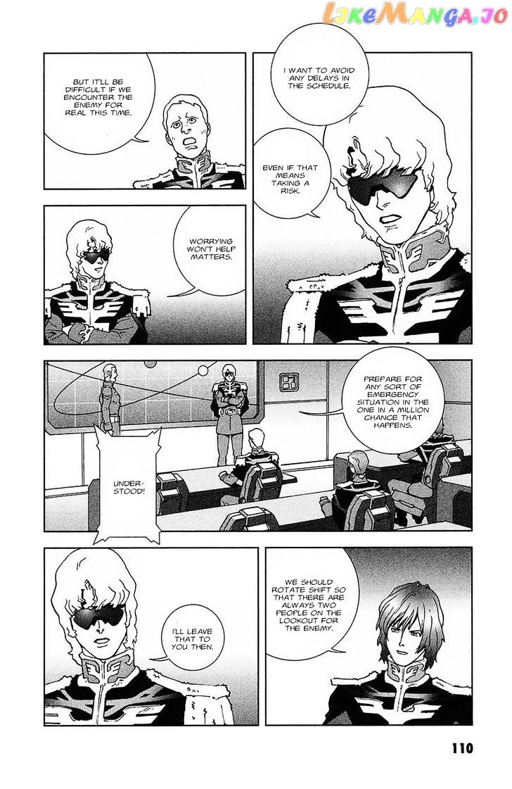 Kidou Senshi Gundam: C.D.A. Wakaki Suisei no Shouzou chapter 28 - page 110
