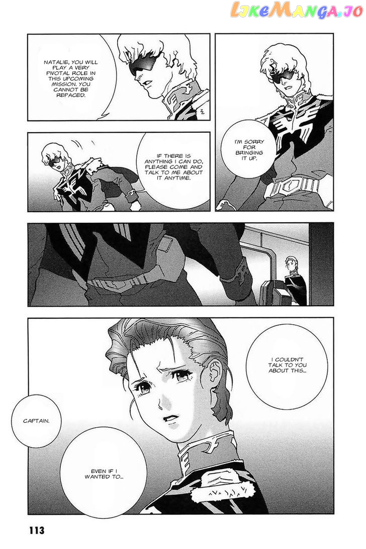 Kidou Senshi Gundam: C.D.A. Wakaki Suisei no Shouzou chapter 28 - page 113