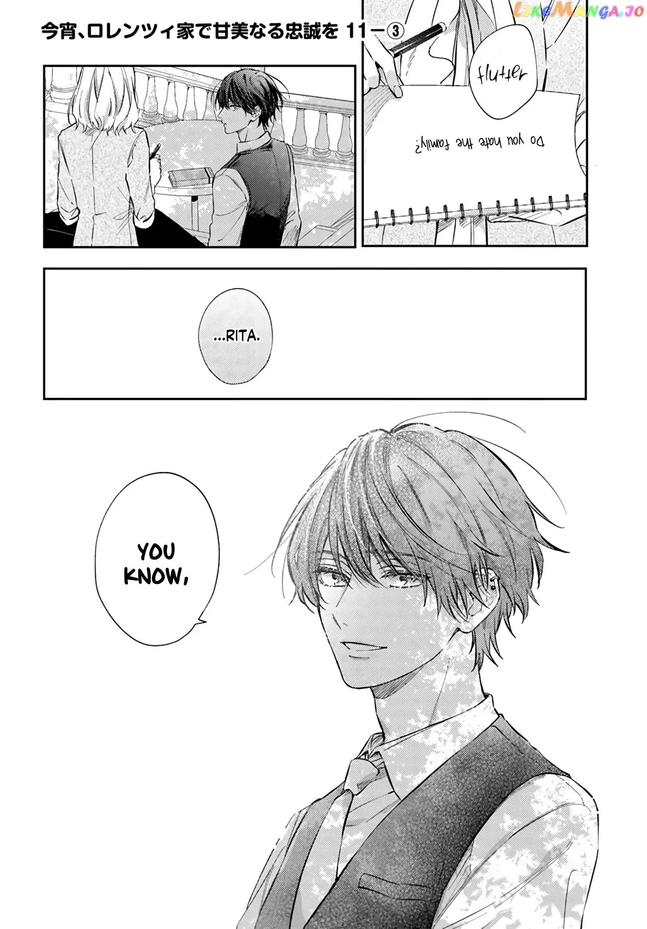 Sweet Allegiance To The Lorenzi Family Tonight Chapter 11.3 - page 1