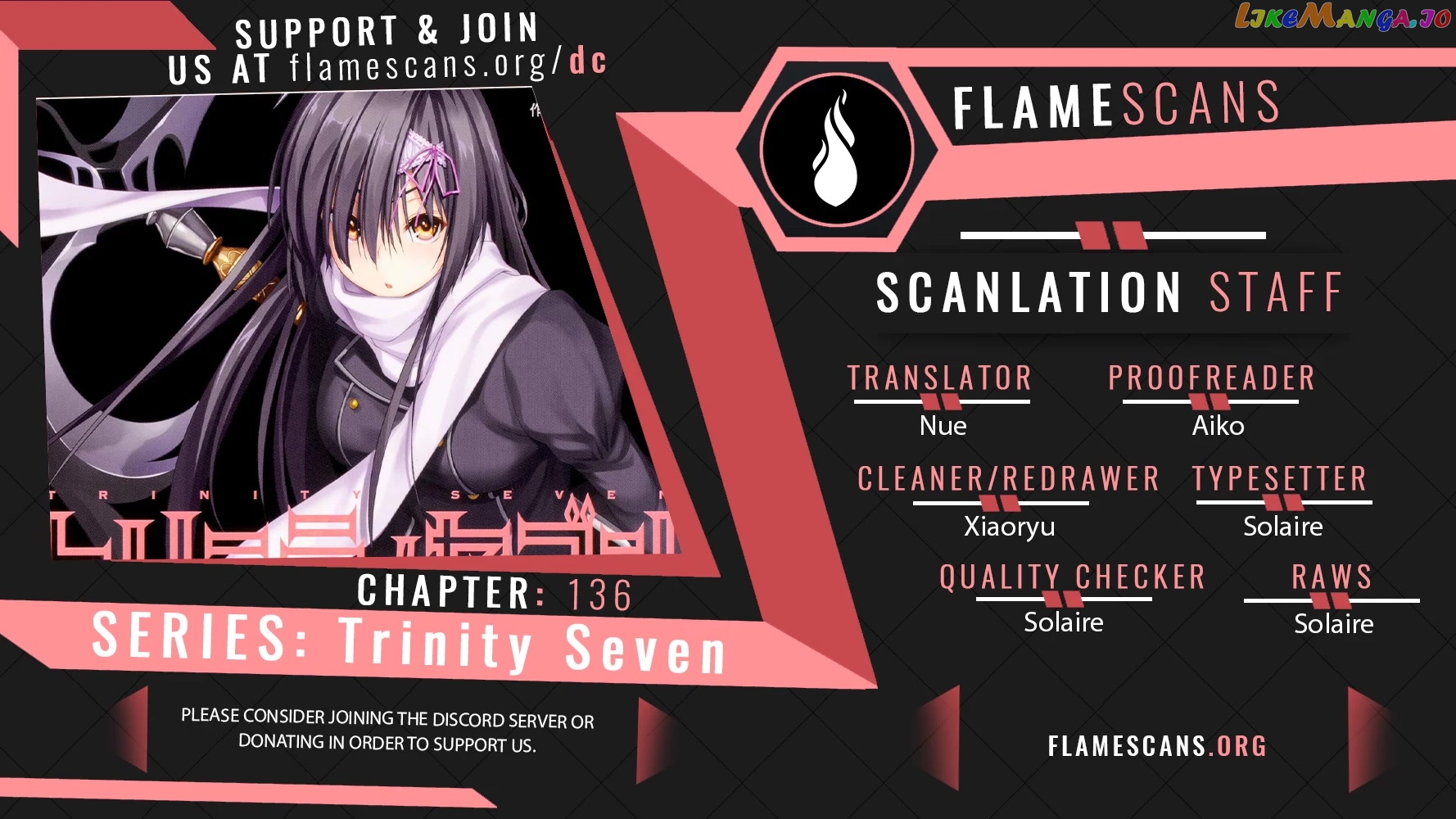 Trinity Seven: 7-Nin no Mahoutsukai chapter 136 - page 1