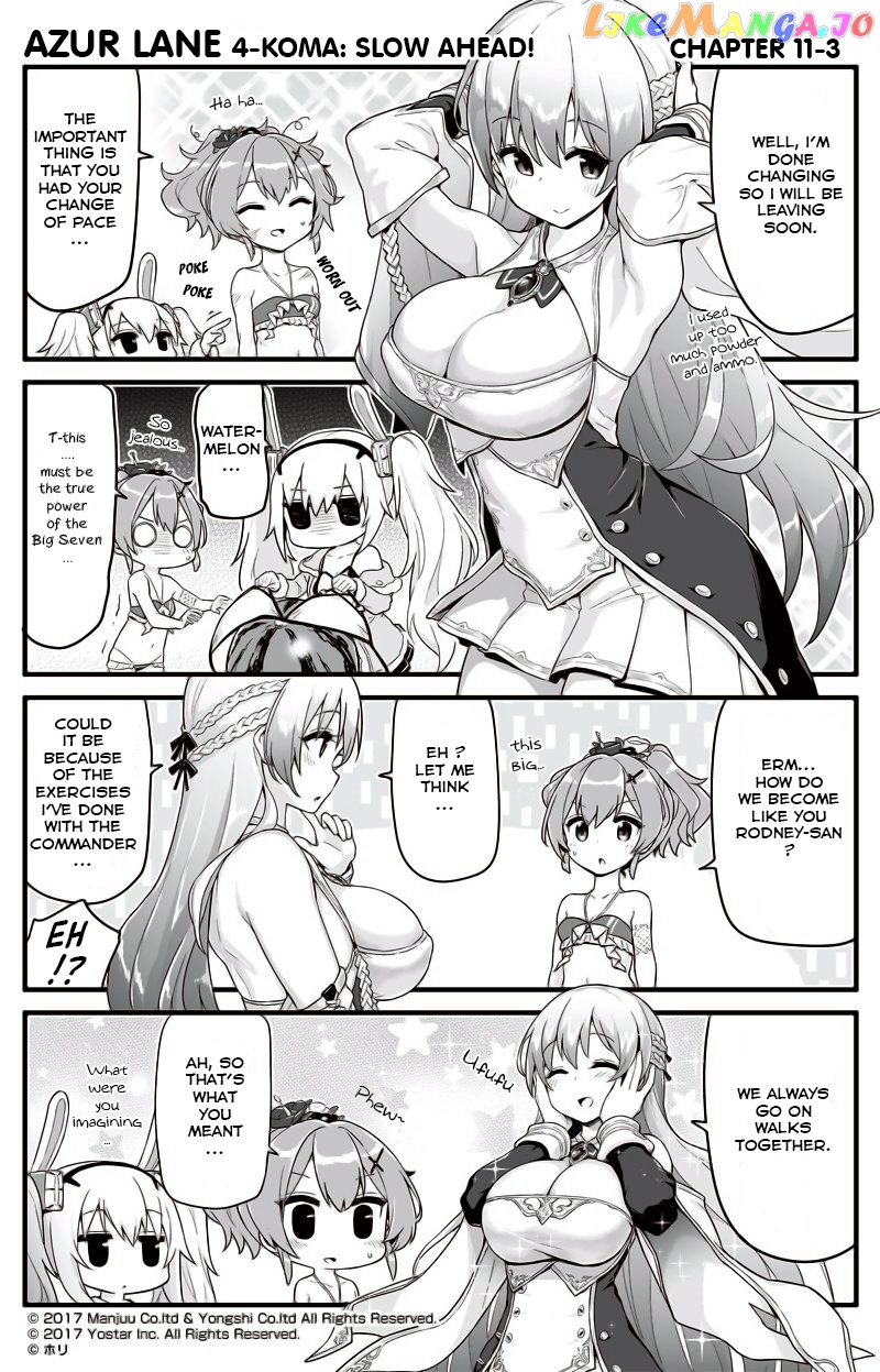 Azur Lane 4-Koma: Slow Ahead chapter 11 - page 3