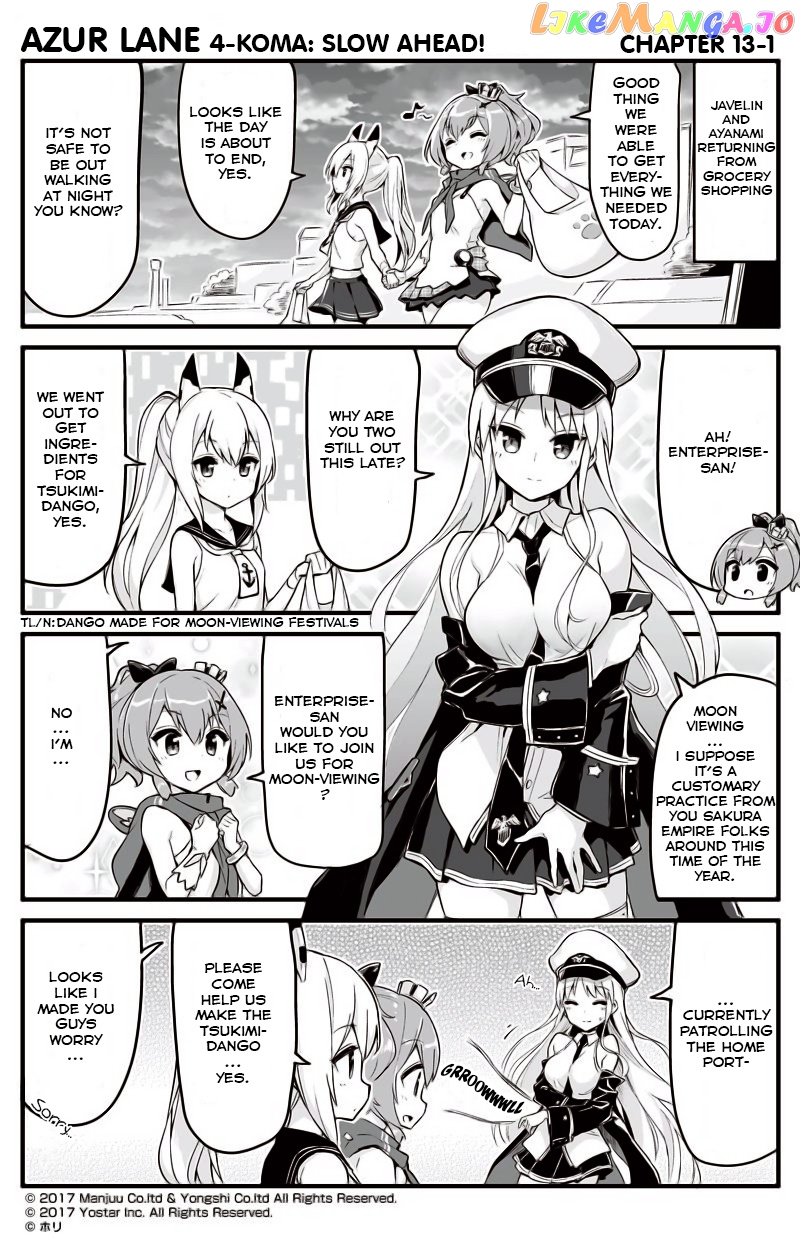 Azur Lane 4-Koma: Slow Ahead chapter 13 - page 1