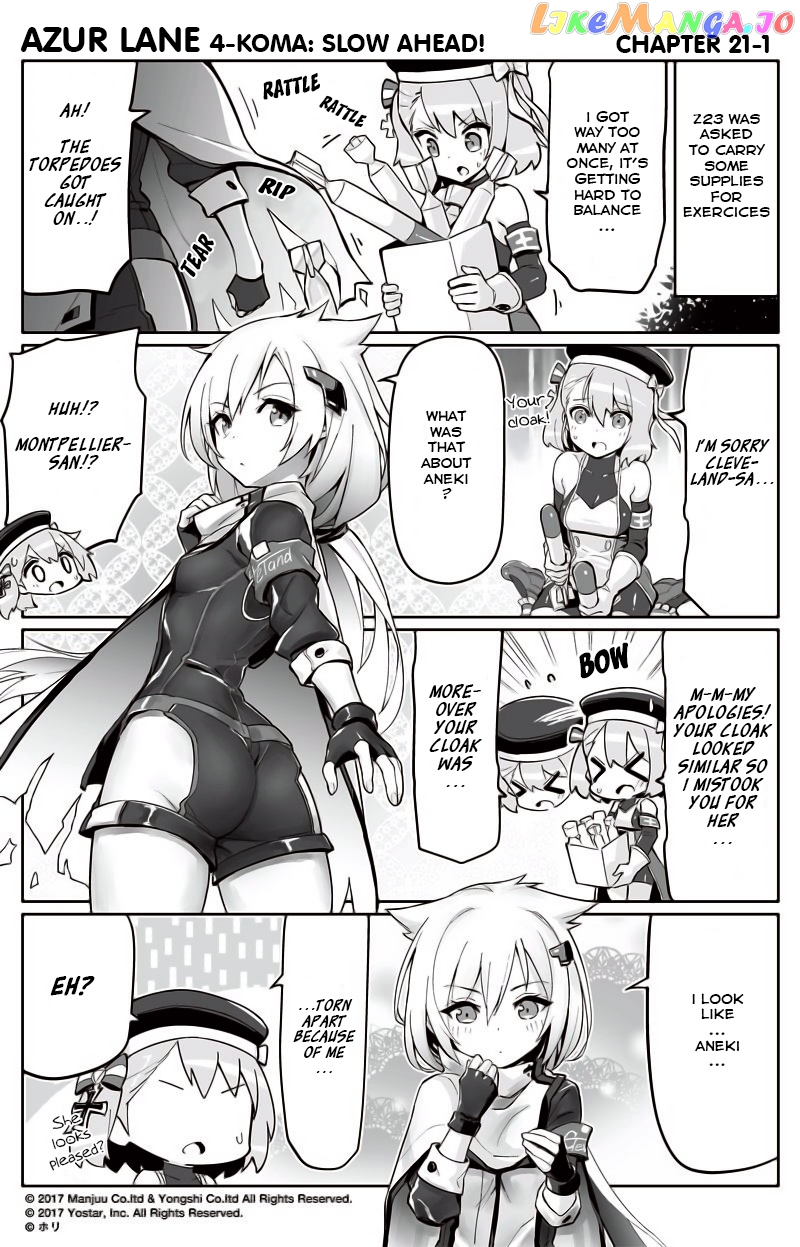 Azur Lane 4-Koma: Slow Ahead chapter 21 - page 1