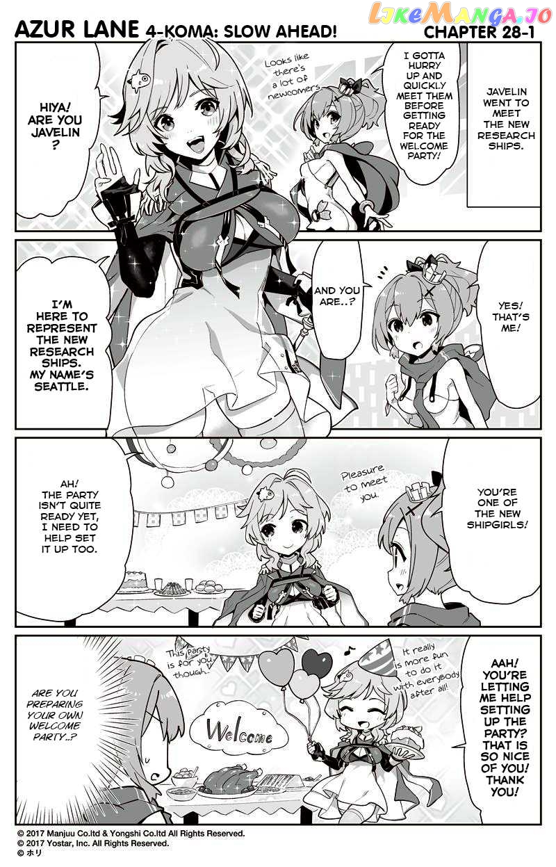 Azur Lane 4-Koma: Slow Ahead chapter 28 - page 1