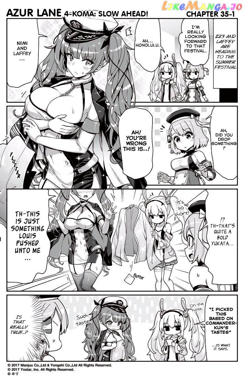 Azur Lane 4-Koma: Slow Ahead chapter 35 - page 1
