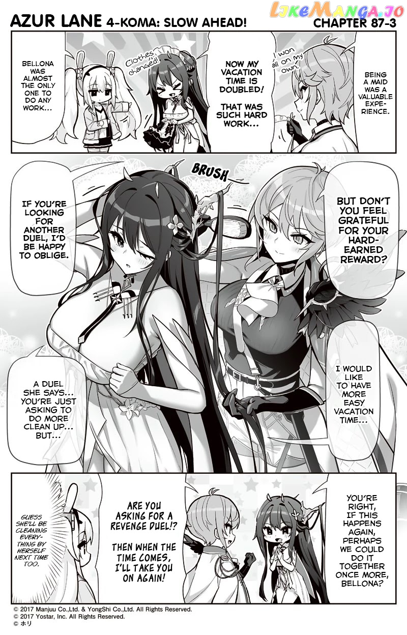 Azur Lane 4-Koma: Slow Ahead chapter 87 - page 3