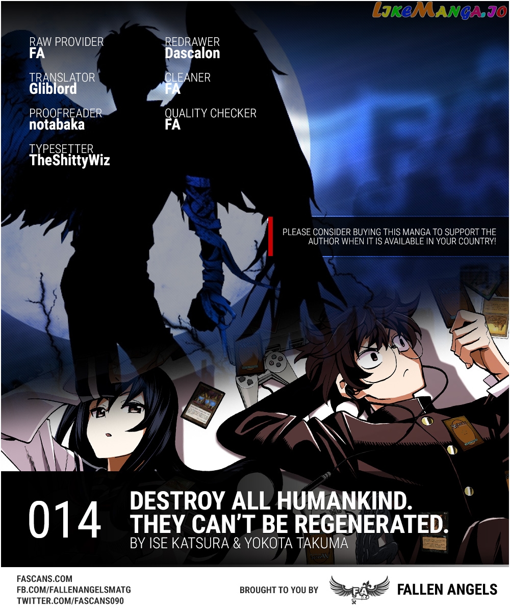 Destroy All of Humanity. It Can't Be Regenerated. chapter 14 - page 1