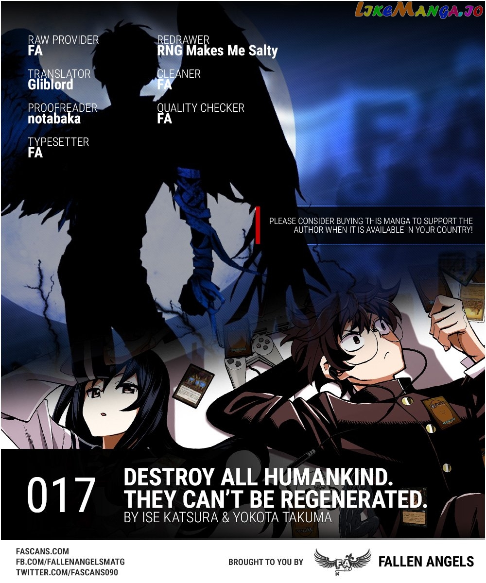Destroy All of Humanity. It Can't Be Regenerated. chapter 17 - page 1