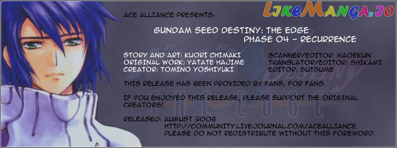 Kidou Senshi Gundam SEED Destiny the Edge Chapter 4 - page 1