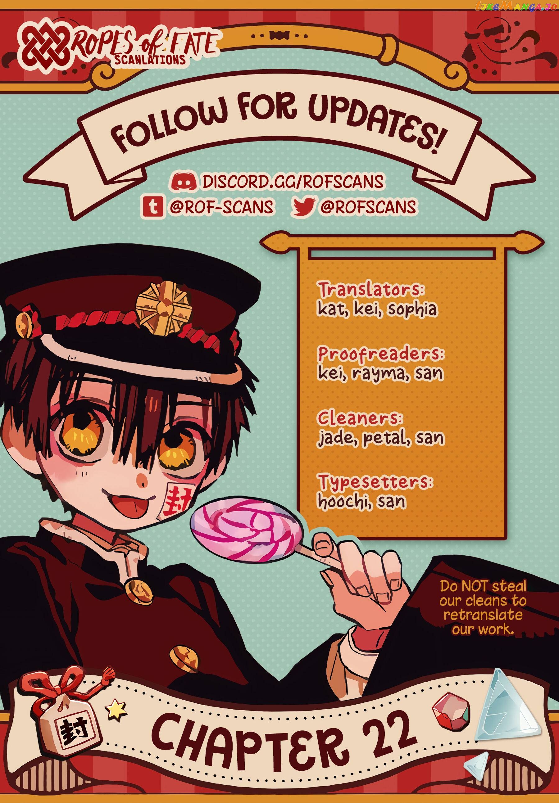 Houkago Shounen Hanako-kun chapter 22 - page 1