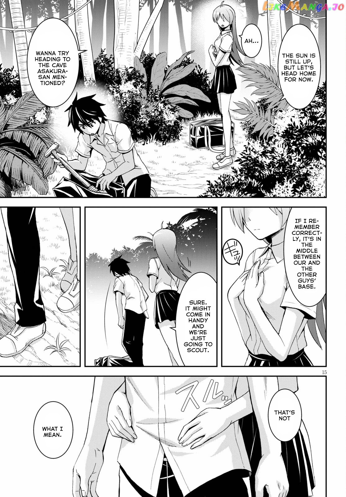 Isekai Yurutto Survival Seikatsu: Gakkou no Minna to Isekai no Mujintou ni Tenishitakedo Ore Dake Rakushou desu chapter 9 - page 16