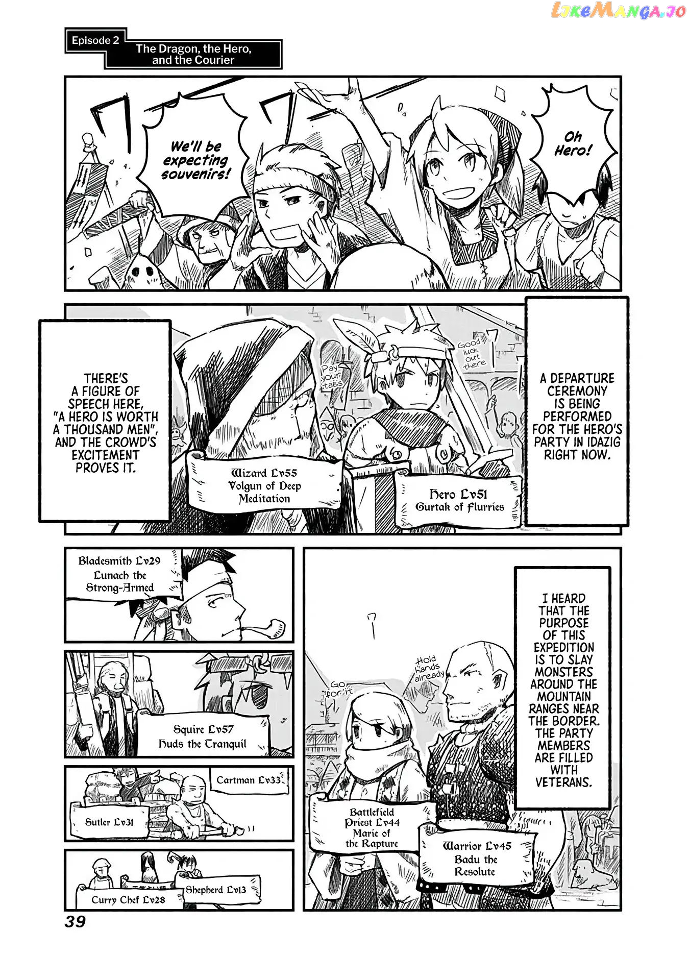 The Dragon, the Hero, and the Courier chapter 2 - page 1