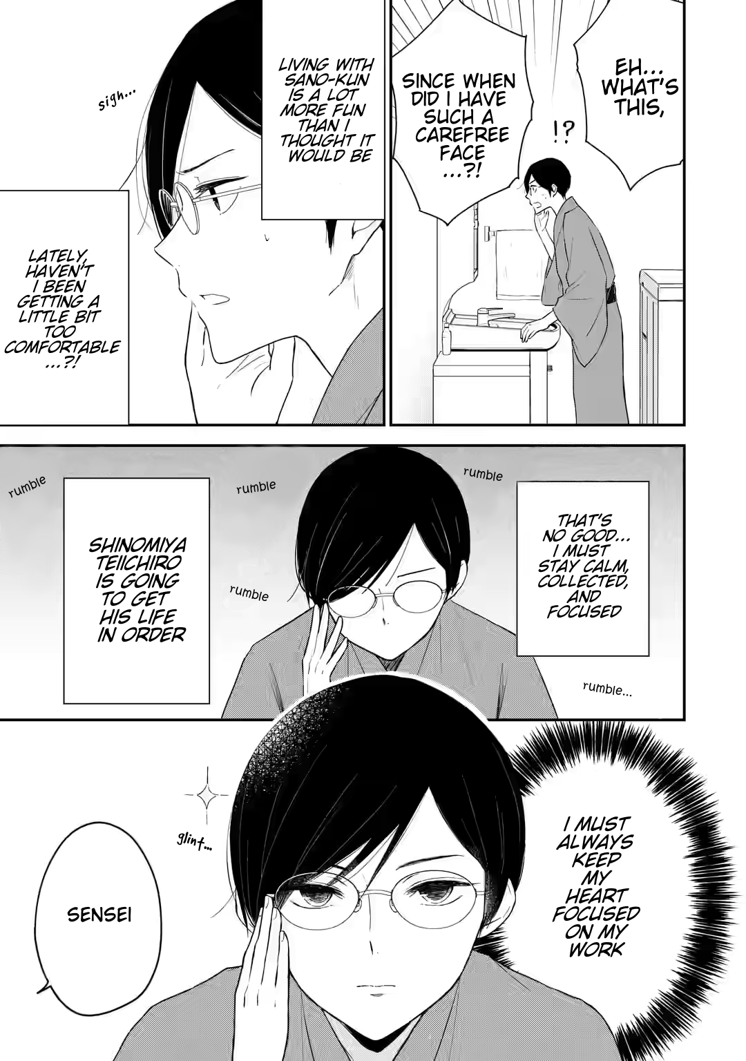 My Housemate Sano-kun Is Just My Editor chapter 7.1 - page 3