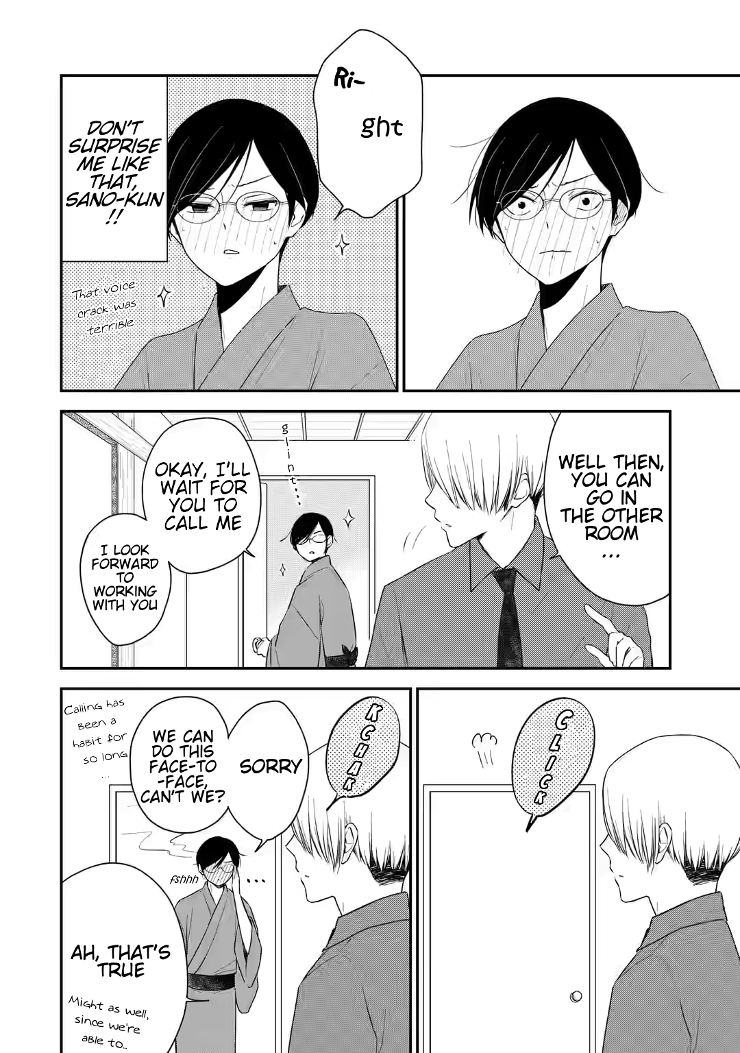 My Housemate Sano-kun Is Just My Editor chapter 7.1 - page 6