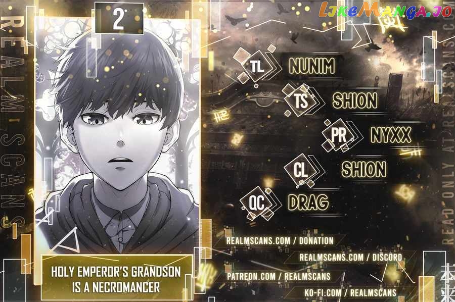 HOLY EMPEROR’S GRANDSON IS A NECROMANCER Chapter 2 - page 1