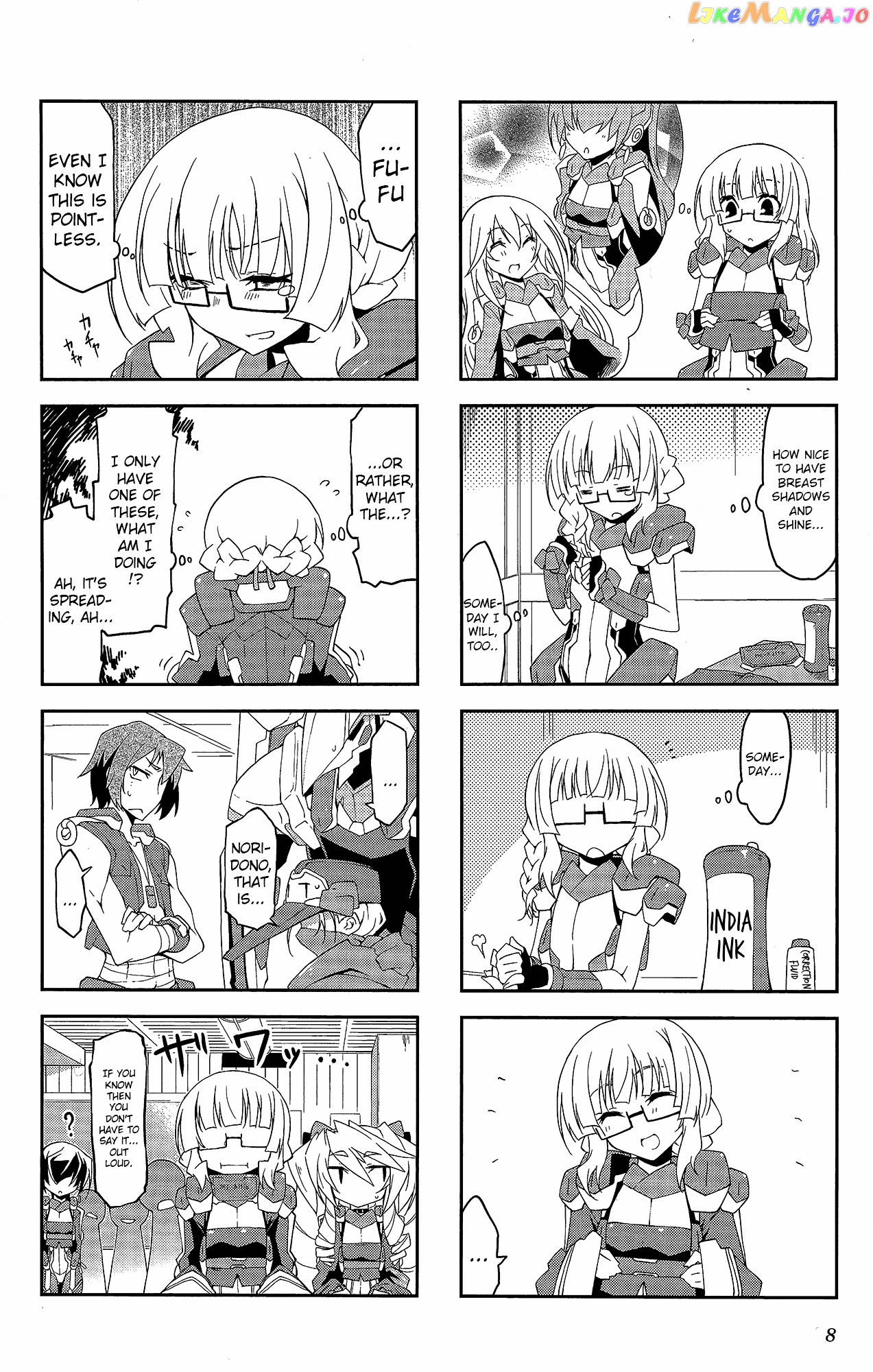 Kyoukai Senjou no Horizon - Official 4koma Anthology chapter 1 - page 8