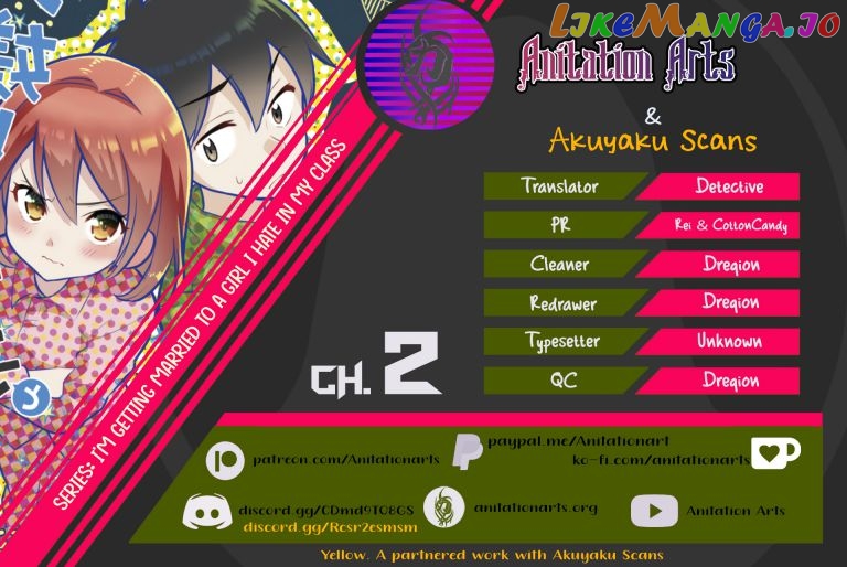 I’m getting married to a girl I hate in my class chapter 2 - page 1