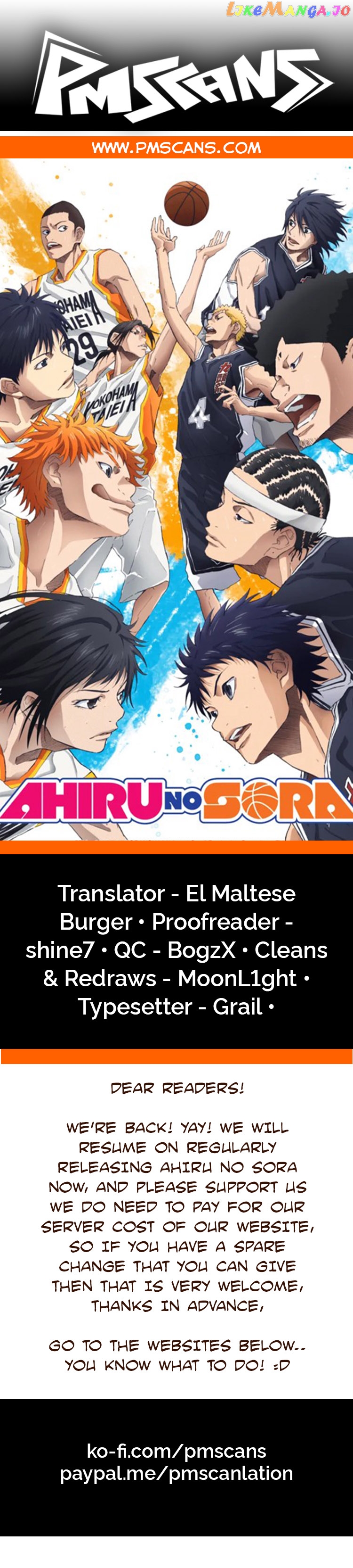 Ahiru No Sora chapter 190 - page 1