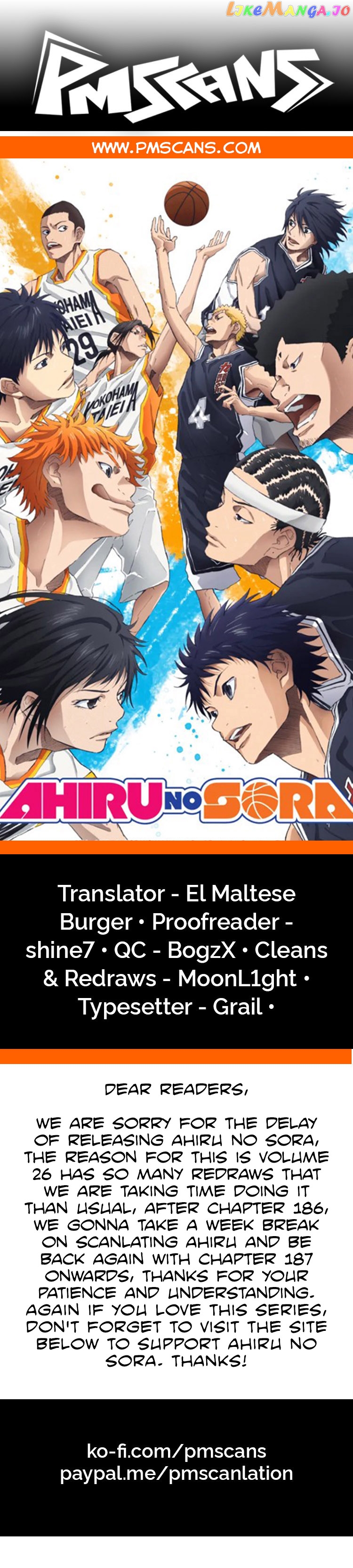 Ahiru No Sora chapter 185 - page 1