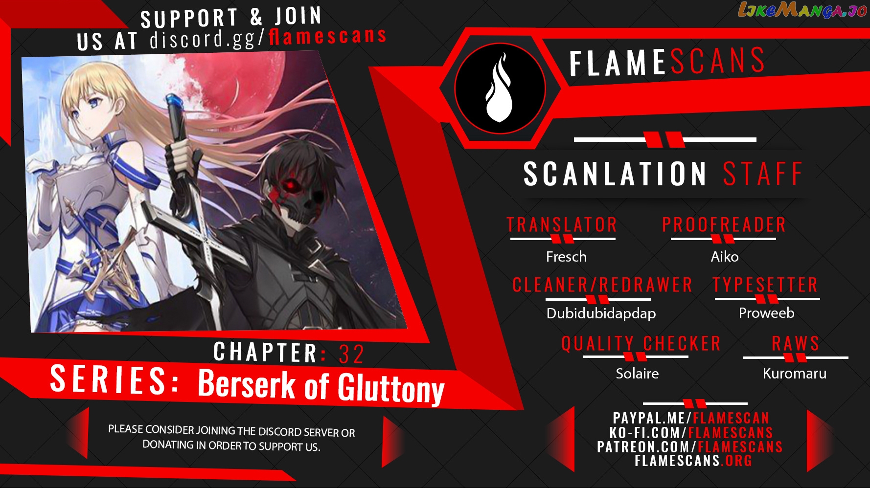 Berserk of Gluttony - Manga chapter 32 - page 1