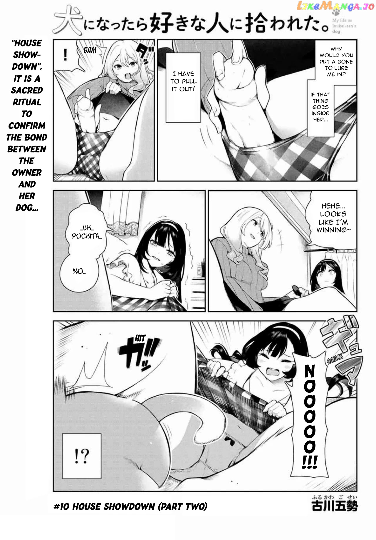 Inu Ni Nattara Suki Na Hito Ni Hirowareta chapter 10.2 - page 1
