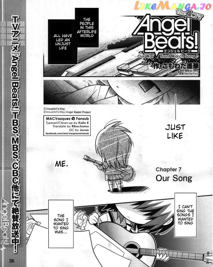 Angel Beats! The 4-Koma – Bokura No Sensen Koushinkyoku chapter 7 - page 1
