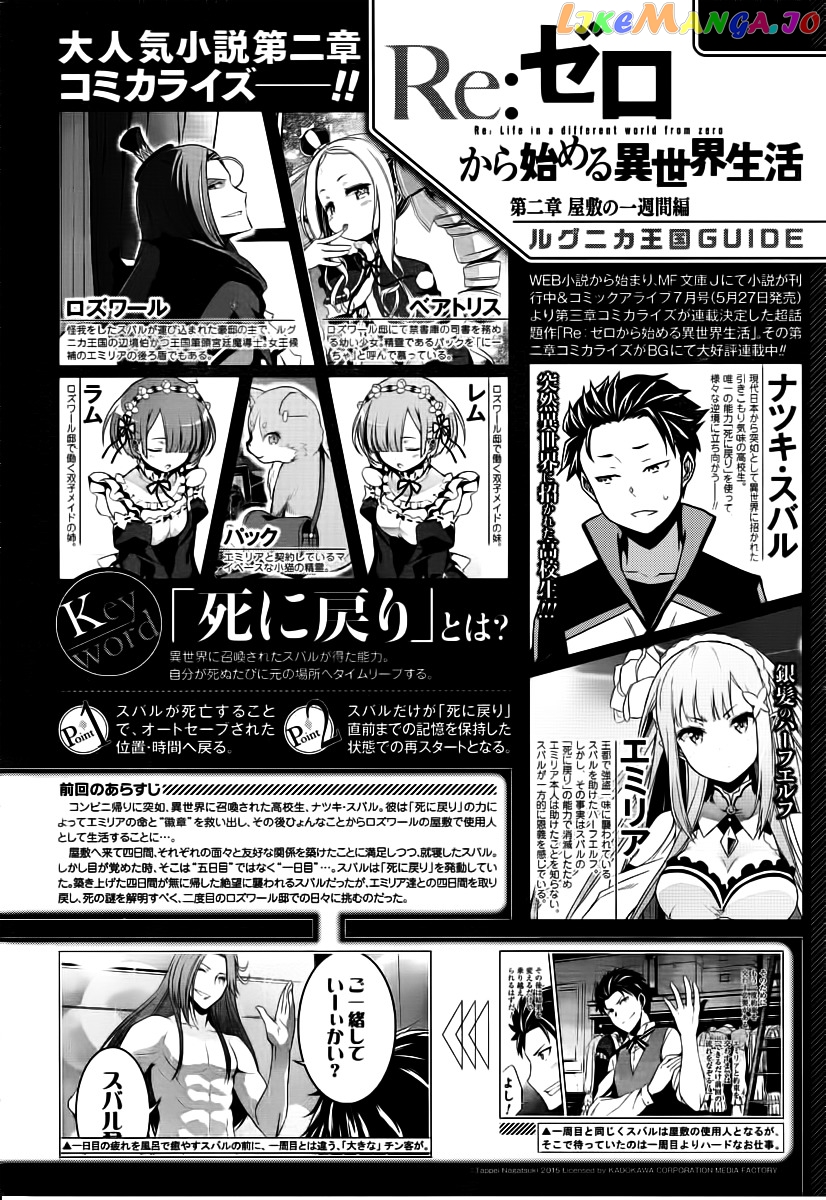 Re:Zero Kara Hajimeru Isekai Seikatsu - Dainishou - Yashiki no Shuukan Hen chapter 6 - page 2