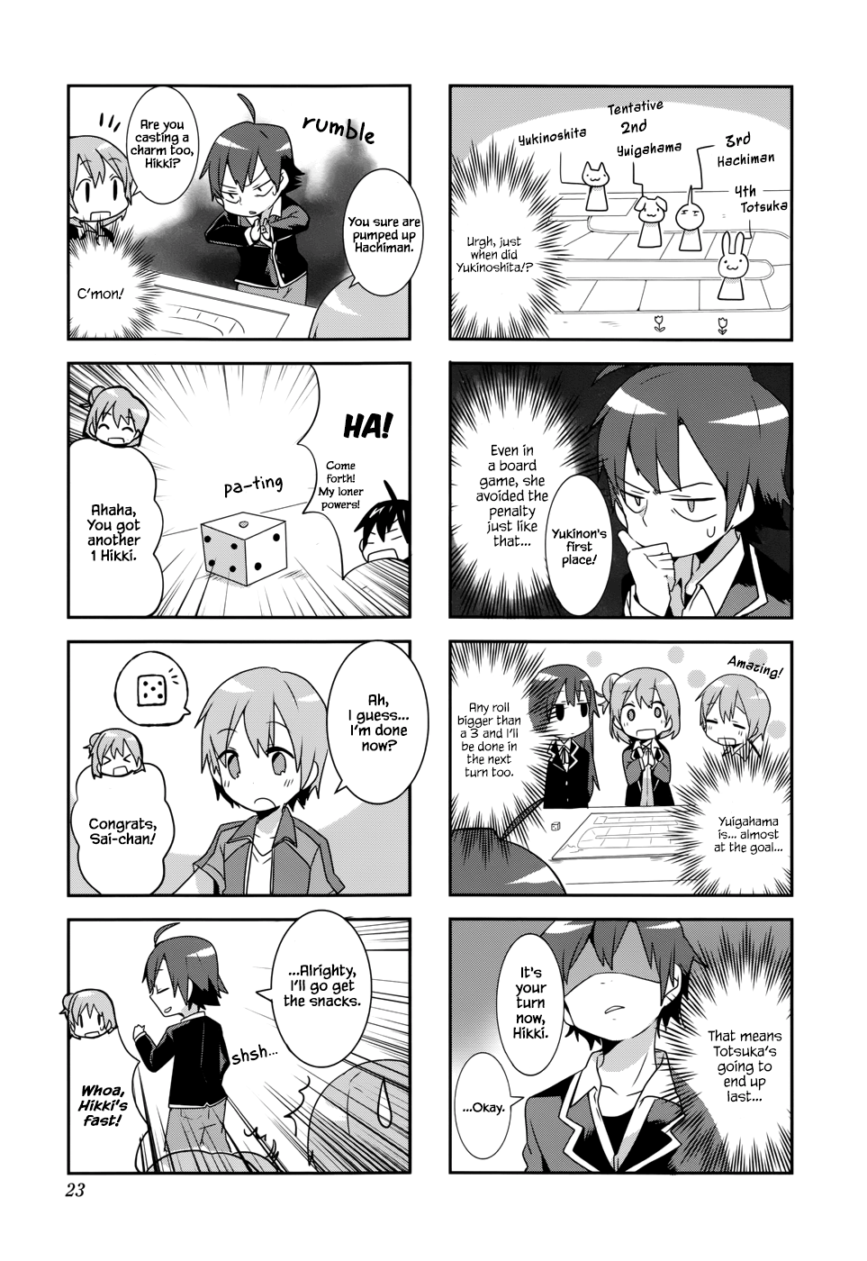 Yahari 4-Koma Demo Ore No Seishun Love Come Wa Machigatteiru. chapter 2 - page 7