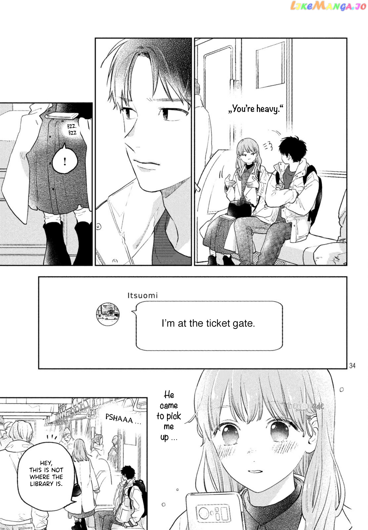 Yubisaki to Renren chapter 5 - page 36