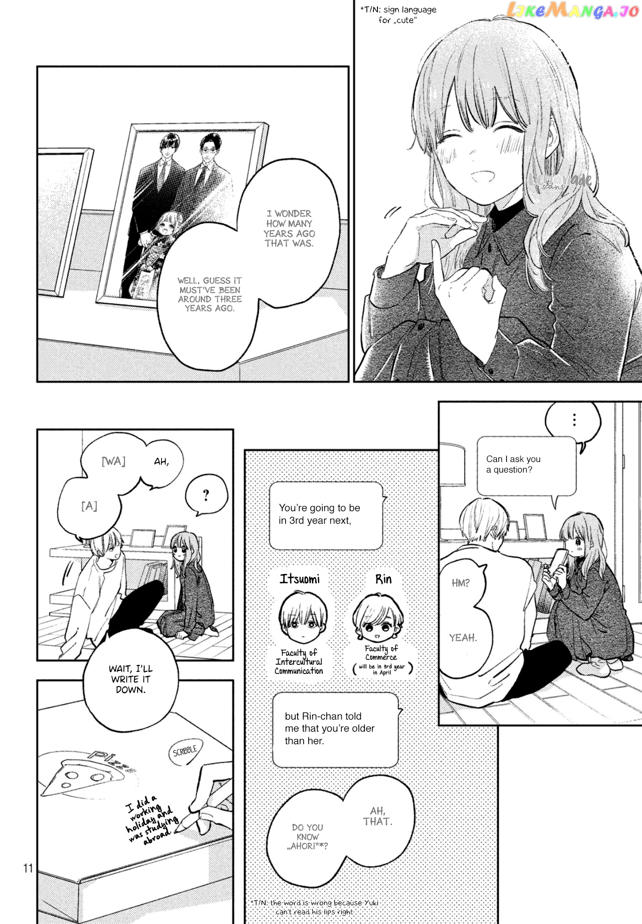 Yubisaki to Renren chapter 7 - page 11