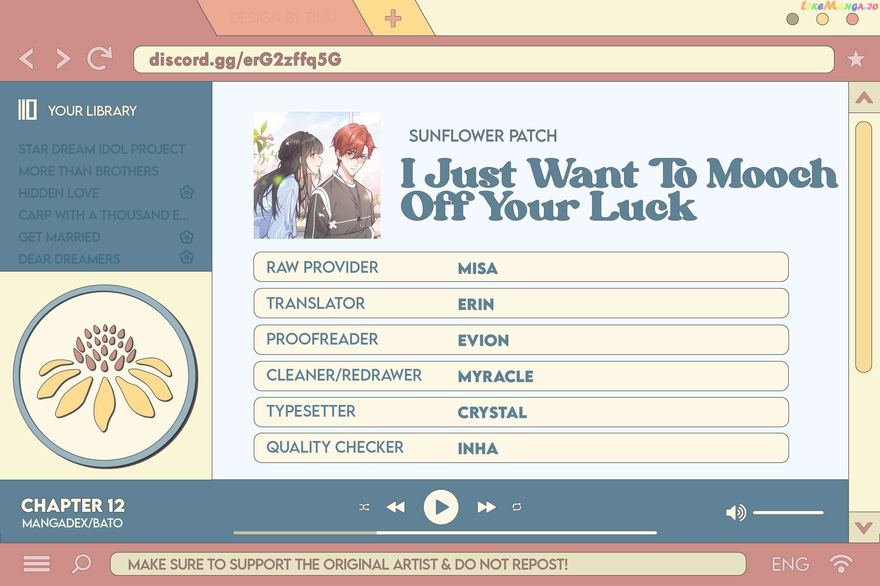 I Just Want To Mooch Off Your Luck Chapter 12 - page 36